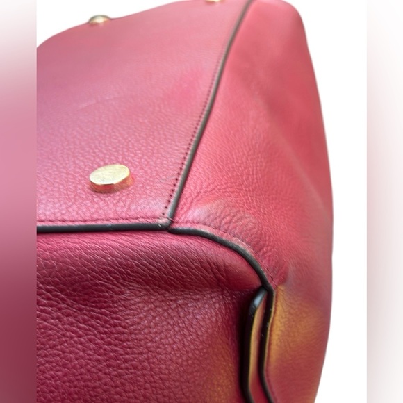 Michael Kors Burgundy Large Leather Tote - Picture 8 of 16